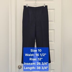 Evan Picone Black Suit Trousers, EUC, Size 10